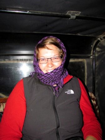 total eingepackt ging die Fahrt los zum Base Camp