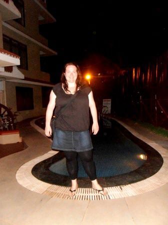 Conny bei unsere Pool