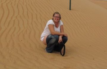 und in der Wüste bei den Sanddünen