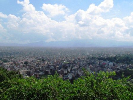 tolle Aussicht übers Kathmandu Tal