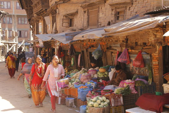 in den Gassen gibt es alles zu kaufen
