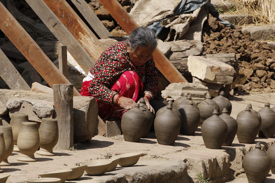am Pottery Square wird noch alles von Hand gemacht
