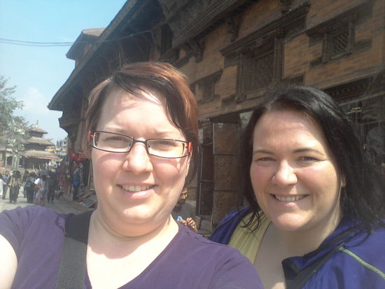 Sylvia und Conny am Durbar Square