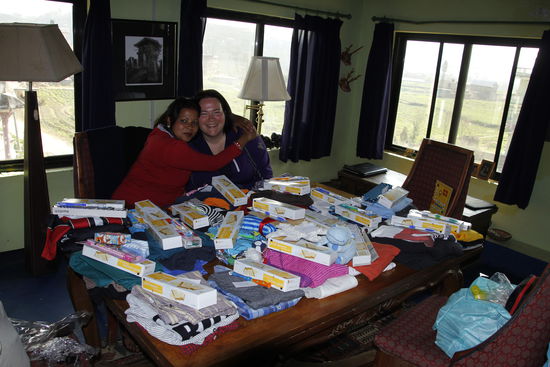 Die Geschenke sind sortiert und gerichtet, die Kinder können kommen!