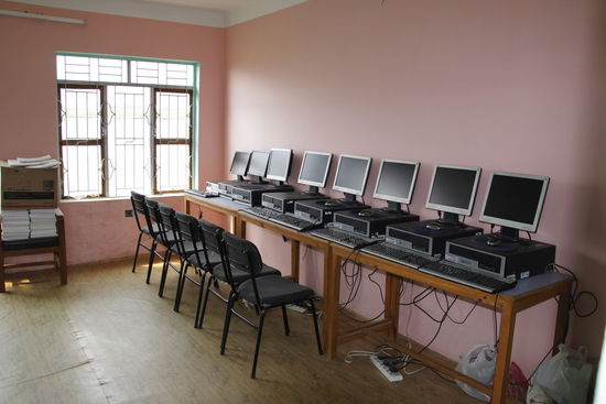 auch EDV wird unterrichtet