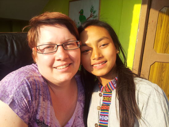 ich mit meinem Patenkind Binu