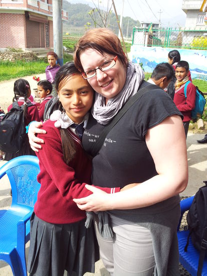 Abschied von Binu am letzten Tag