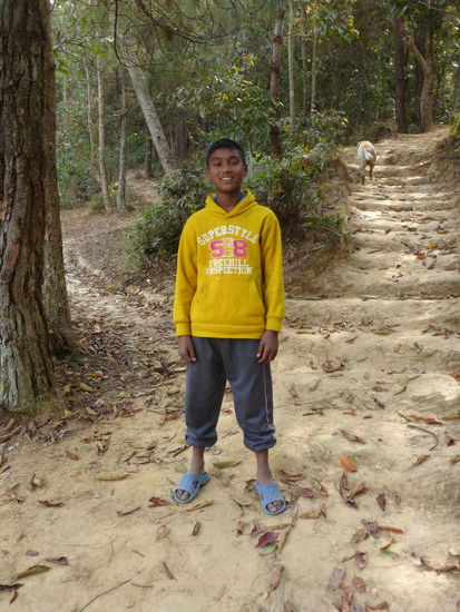 Sunil geht voran und zeigt den Weg