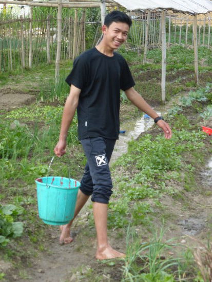 Saroj lacht immer, egal wann und wo man ihn antrifft.