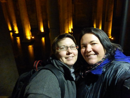 es war recht kühl im Inneren der Zisterne