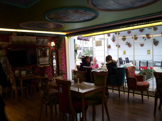 Hier das total süße Cafe