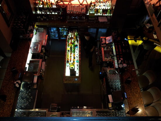 Ausblick auf die Bar