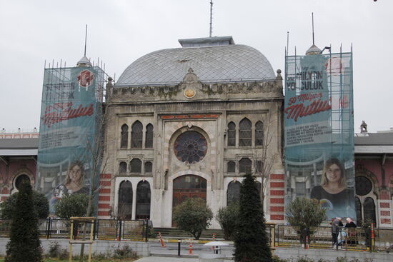 Auch nen alten Bahnhof haben wir besucht - hier wären wir ohne das Geocachen bestimmt nicht her gekommen.