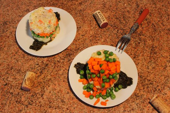 russischer Salat auf spanische Art - war sehr gut!