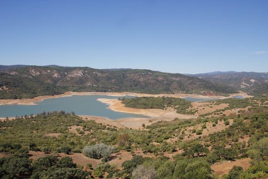 schönen Aussicht ins Tal