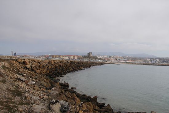 vom südlichsten Punkt aus hat man einen schönen Blick auf die kleine Stadt
