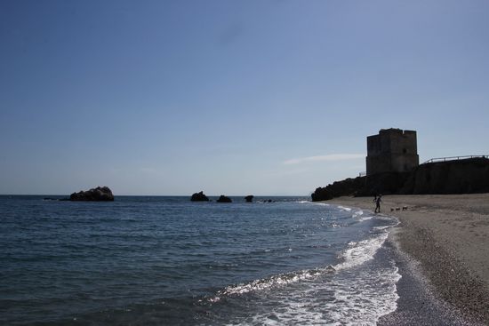 Punta del Salto de la Mora mit dem Turm "Torre de la Sal"