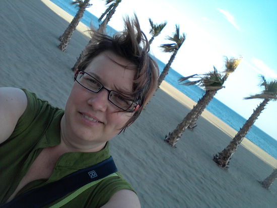 es war recht windig am Strand.