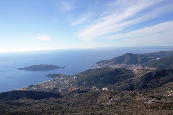 die Bucht Richtung Budva
