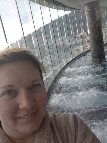 es gab auch Whirl-Liegen, nur leider war es zu kalt um sich richtig zu entspannen.