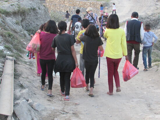 voll bepackt geht es zurück!