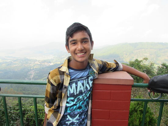 oben angekommen genießen wir eine tolle Aussicht!