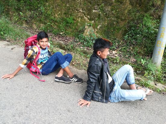 Die Kids machen allerdings auf halber Strecke schlapp 