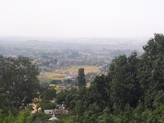 Aussicht ins Tal von der Statue aus!