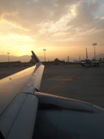 gleich geht es los - ich hab wieder nen Fensterplatz bekommen!