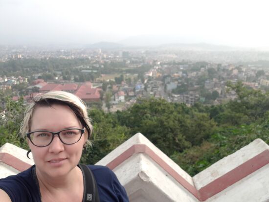 tolle Aussicht über das ganze Kathmandu-Tal