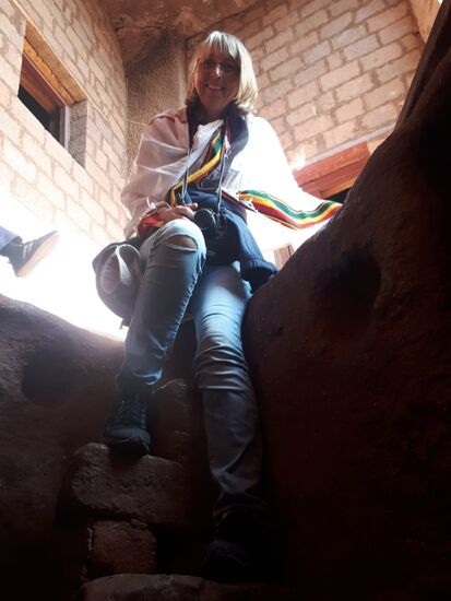 .... auch Ines kommt nach unten.