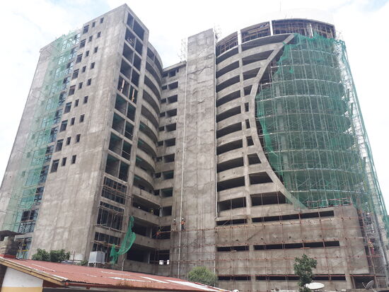 viele neue Hochhäuser entstehen