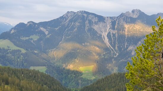 Abends gibt es noch ein tolles Farbenspiel der Sonne
