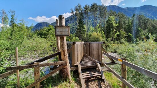über diese Brücke kommt man in den Ort Ludesch, ich geh jedoch nach nem Fotostopp hier weiter