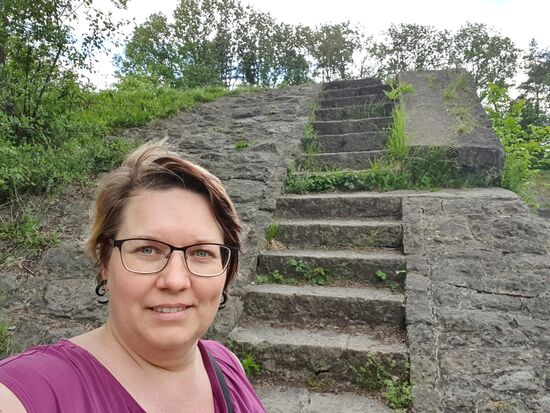 Hier käme man vom Damm herunter, hätte man diesen Weg gewählt