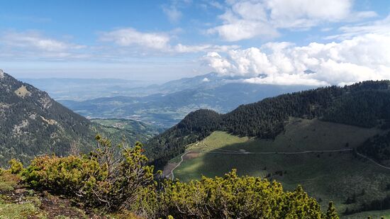 Blick ins Tal auf den Walgau