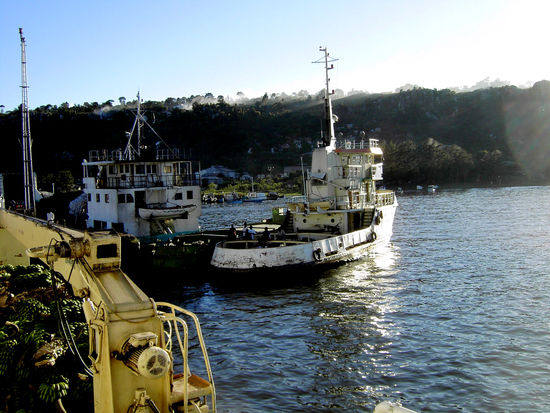 Abschied vom Hafen in Bukoba