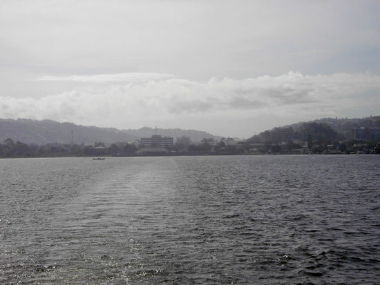 Blick auf Mwanza bei der Abfahrt nach Ukerewe