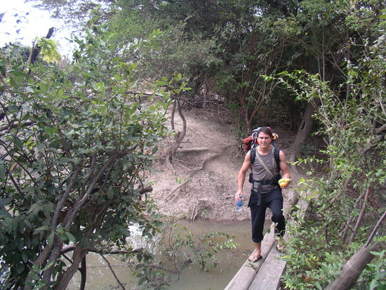 dabei kamen wir vom Regen in die Traufe, denn..........................