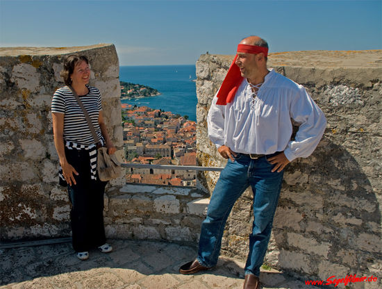 Auf der Stadtfestung von Hvar
