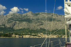 Anfahrt auf Makarska