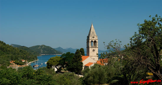 Blick vom Rektorenpalast in die Bucht von Sipanska Luka