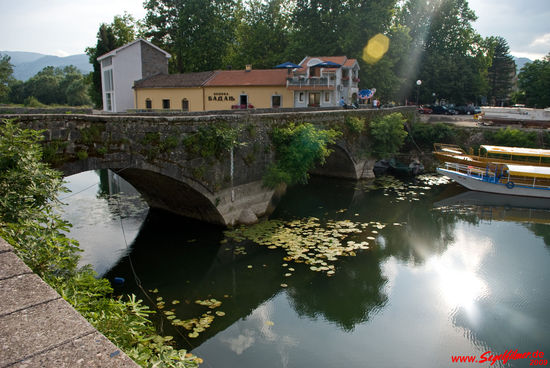 Die Brücke führt über die Biystrica Crmnica und uns in den Ort Virpazar.
