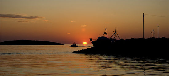 Sonnenuntergang vor Premuda