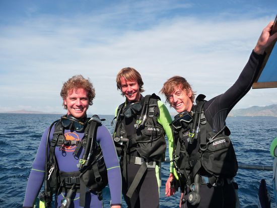 Alle in Froschausruestung 