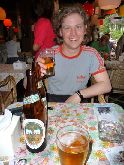 Mein erstes Bier in Thailand