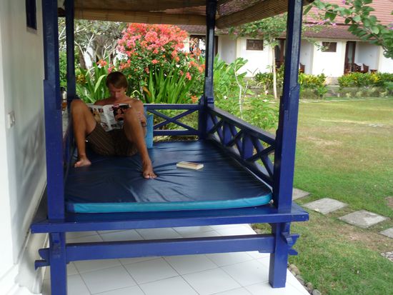 Dies war unser Outdoor-bett.
