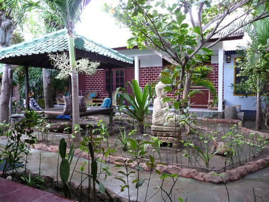 Garten unserer Unterkunft
Schoen oder?