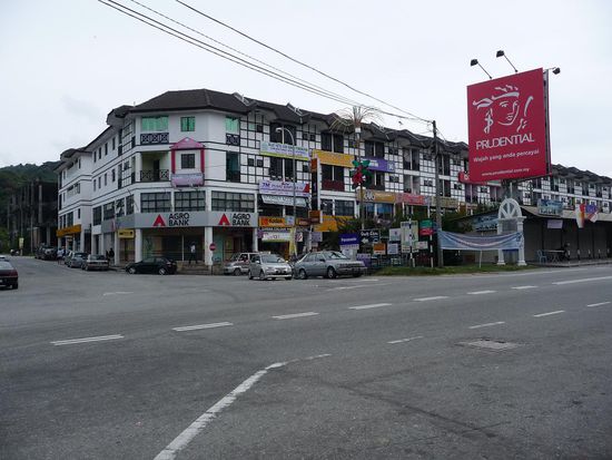 Ein Haeuserblock in Tanah Rata
Der Ort selber war nicht so ein Schmuckstueck