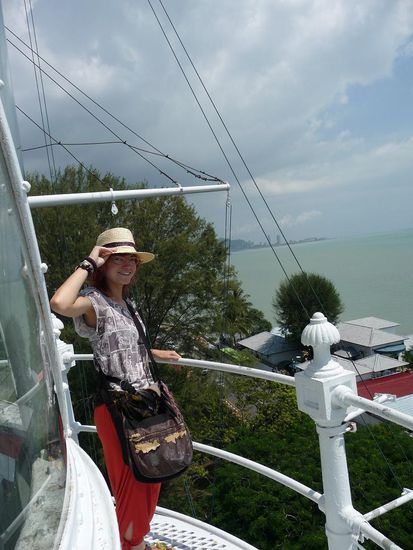 Roos auf dem Leuchtturm